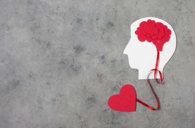 Infografica che indica la salute mentale
